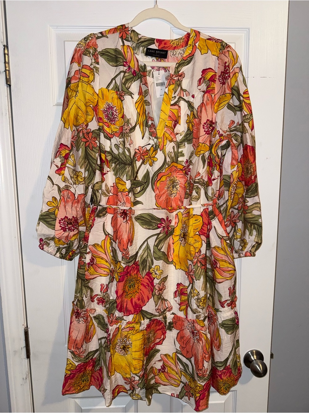 Lane Bryant floral midi dress size 16 NWT